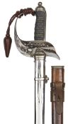 A good Edward VII 1897 pattern infantry officers’ sword of The Northumberland Fusiliers straight