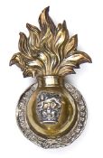 A scarce Officers’ gilt and silver plated grenade badge of The Royal Marine Artillery, of