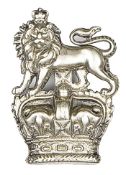 A similar heavy cast silver plated arm badge. GC Plate 3