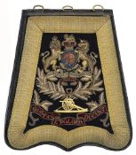 A Victorian Officers’ full dress embroidered sabretache of The Royal Regiment of Artillery,