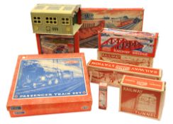 8 items of scarce Mettoy O gauge railway A delightful selection of quality tinplate railway from the