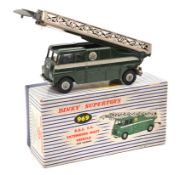 Dinky Supertoys. BBC TV Extending Mast Vehicle (969). In dark green with grey flash to sides.