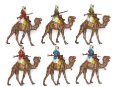 Britains Arabs mounted on Camels. No. 193. 6 Arabs on large camels, each Arab with his Jezail. 2