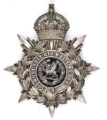 A post 1902 officer’s silver plated HP of a Volunteer Battalion of the South Wales Borderers, or