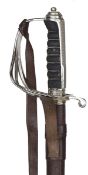 A scarce Edward VIII (8th) officer’s sword of The Royal Regiment of Artillery, almost straight,
