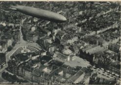 10 Zeppelin related Photographs. Various sizes showing ‘Graf Zeppelin’ over Rome, close-up of the