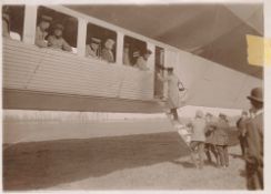 Photographs of Early Zeppelins: Over 50 photographs from 17cmx12cm and smaller, showing passengers