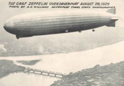 13 Photographs or reproductions of Rigid Airships: Including reproduced image of the Schutte-Lanz No