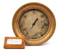 A scarce U.S. Navy Airship Altimeter. Made by Crosby of Boston U.S.A. with an iron body and thick