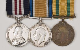 Three: MM, Geo V first type (5925 Cpl R Porter 2/6 Glouc R-TF); Territorial Force War Medal (Cpl,