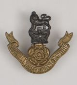 A Vic officer’s gilt and silver plated cap badge of The Loyal N Lancashire Regt. GC Plate 2