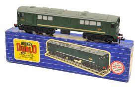 A Hornby-Dublo 3-rail BR Co-Bo diesel electric locomotive (3233). The scarce example, RN D5713, in