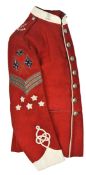 A good Vic Colour Sergeant’s full dress scarlet tunic of the 3rd Vol Bn The Norfolk Regt, white