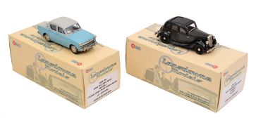 2 Lansdowne Models. LDM.48 1956 Hillman Minx series 1 ‘pearl grey over fiesta blue, 2nd edition.