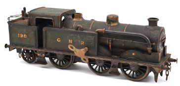 A rare Bing for Bassett-Lowke gauge 1 0-6-2 Condensing Tank Locomotive. Produced from 1912 to