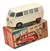 A rare Tekno Volkswagen type 2 Ambulance. Example in cream ‘Zonen’ livery. Boxed. Vehicle VGC