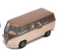 A Tekno Volkswagen type 2 Microbus. An early version ‘Taxa’ in brown & fawn livery. GC-VGC, minor