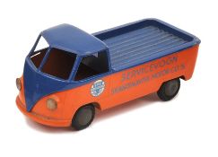 A rare Tekno Volkswagen type 2 Pick-Up. Example in dark blue and orange ‘Servicevogen Scandinavisk