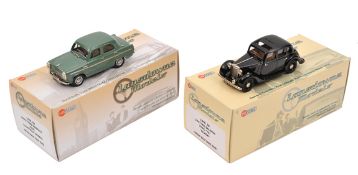 2 Lansdowne Models. LDM.28 1947 MG saloon type YA , black. Plus a 1955 Ford Prefect 100E in