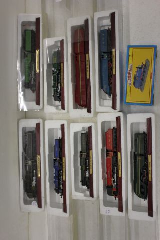 9 Collectable Model Locomotives in packets including LNER `Flying Scotsman`, King Class GWR, Duchess