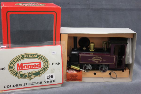 Boxed Mamod Steam Railway Engine 1989 Golden Jubilee with certificate