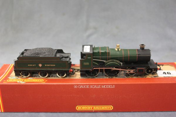 Boxed Hornby OO Gauge Engine with Tender R390 GWR 4-4-0 Loco County of Oxford