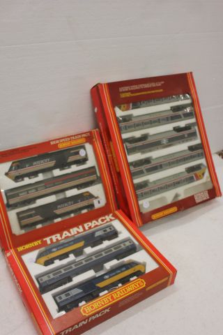 Boxed Hornby OO Gauge Advanced Passenger Train Set (almost complete), boxed Hornby Twin Pack and a