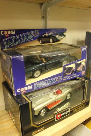 A Boxed Corgi Jaguar XJS  and a Boxed Chevrolet Corvet