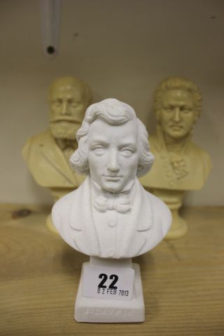 Three Busts of Mozart, Chopin and Gounod