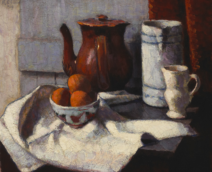 Roderic O`Conor (1860-1940)NATURE MORTE, c.1909oil on canvassigned and dated upper left; signed,