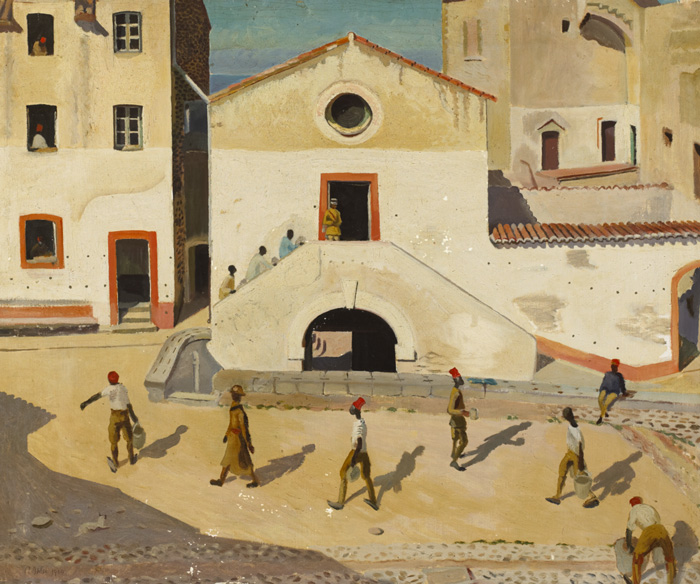 Rudolph Ihlee (1883-1968)WORKERS, ALGIERS, 1924oil on canvassigned and dated lower left; numbered [