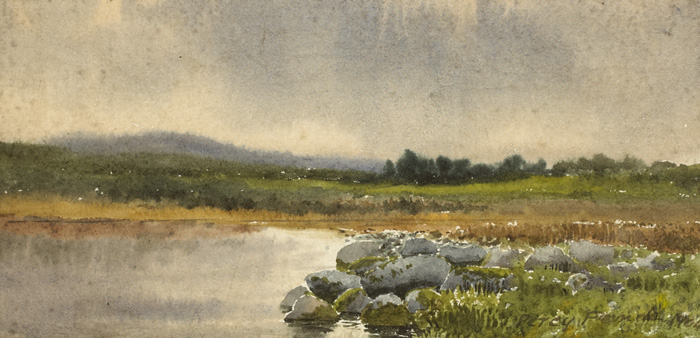 William Percy French (1854-1920)RIVER LANDSCAPE, 1904watercoloursigned and dated lower