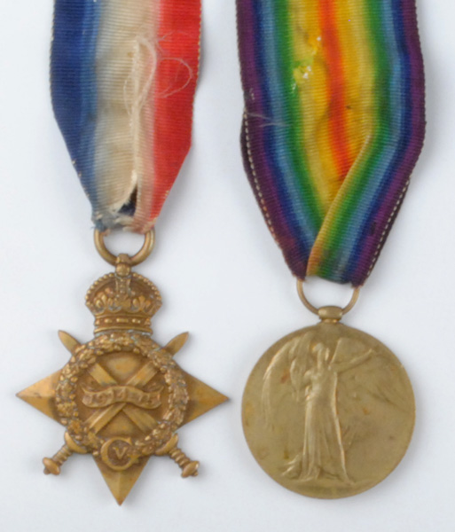 1914-15 Star and Victory Medal to Private Peter Whelan Royal Dublin FusiliersOfficially named to