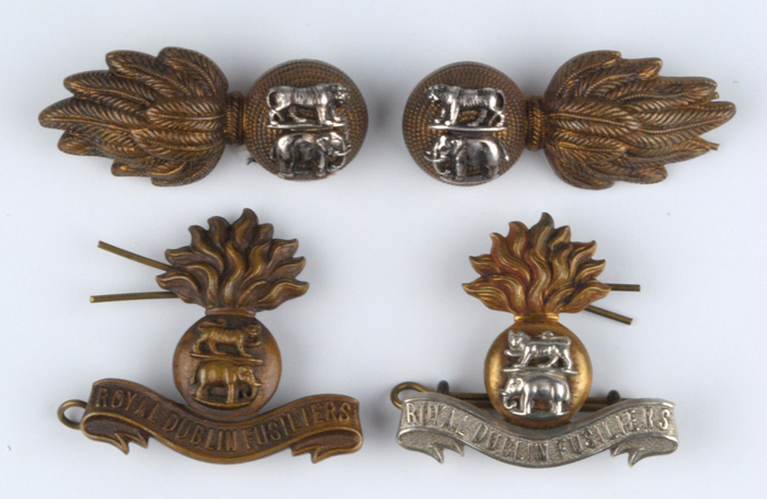 1900-22: Royal Dublin Fusiliers collection of badgesA fine selection of officers and other ranks