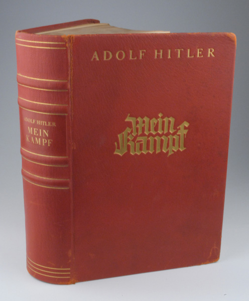 circa 1930: Scarce edition of Mein Kampf by Adolf Hitler10 by 6.5in.Franz Eher Nachfolger, Munich,