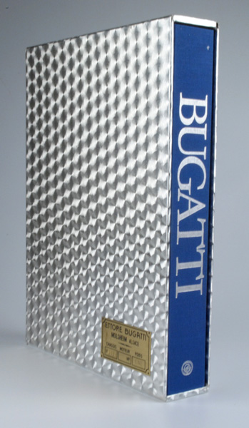 Motor Sport: Bugatti Magnum limited edition book13 by 10in.Noda, Milan, 1990. Blue cloth with slip