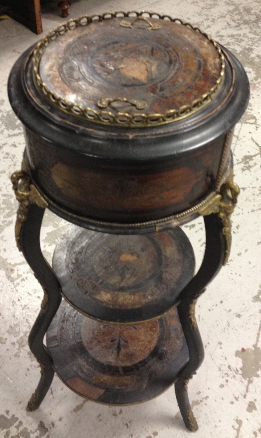 Three Tier Plant Stand with Ormolu Mounts