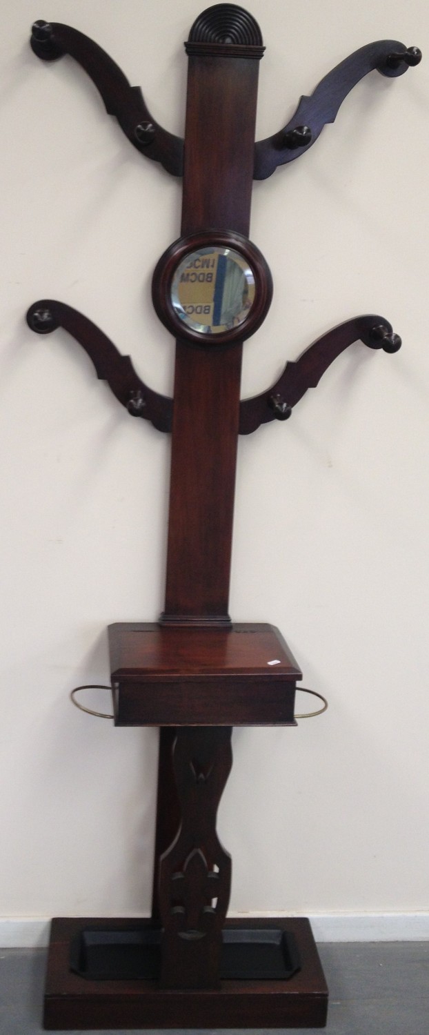 Mahogany Coat Stand