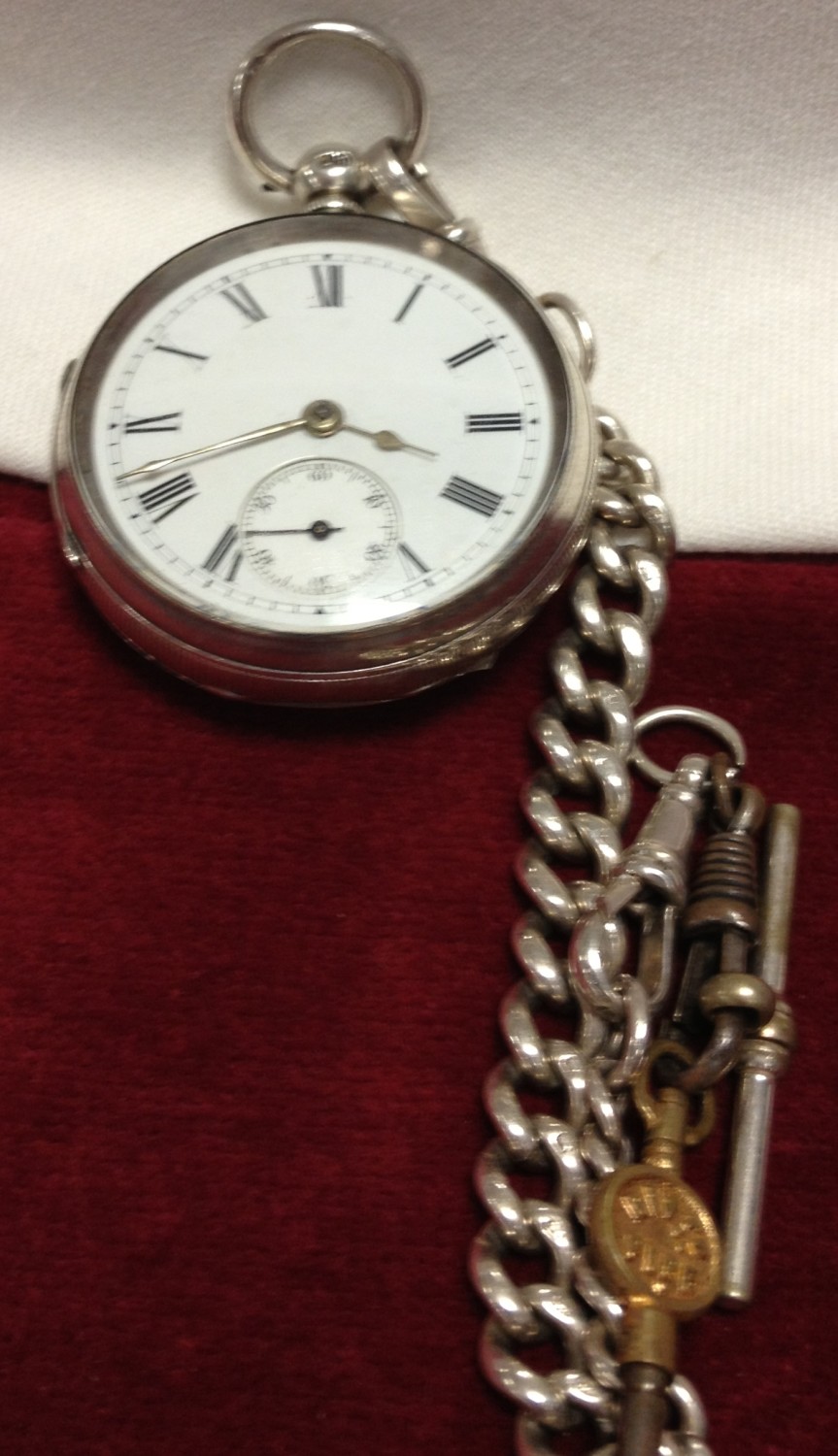 Silver Pocketwatch and Chain London 1879/80