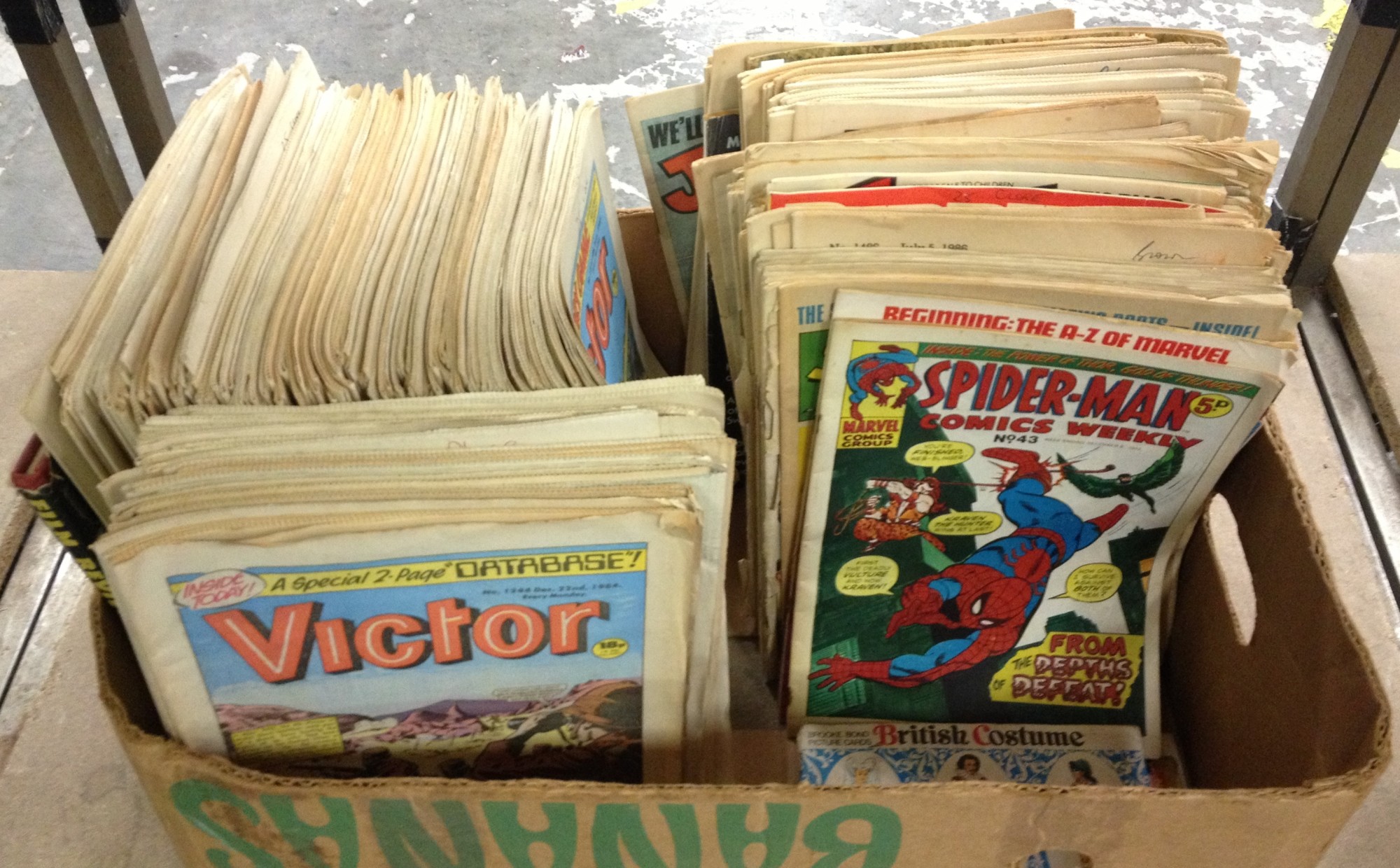 Box cont. QTY of Victor Comics