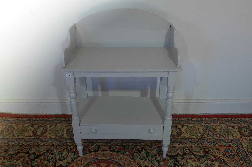 A painted washstand in Farrow & Ball pavilion grey - 80 cm x 49 cm