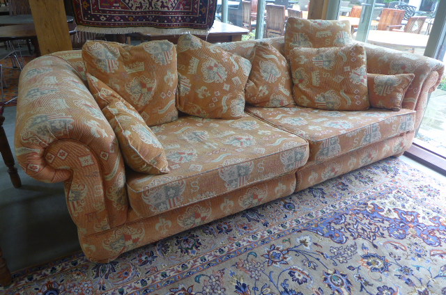 A good quality large modern three seater sofa