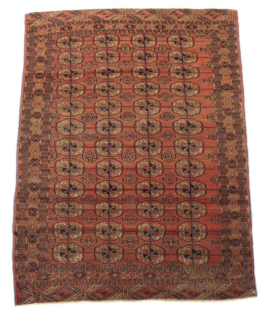 A Tekke Turkmen rug, Turkmenistan, late 19th century, 69½ x 51½in (176 x 131cm).