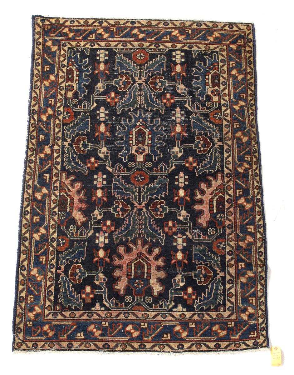 Three Hamadan rugs, north west Persia, early 20th century, the largest: 60 x 41½in (153 x 105cm). (