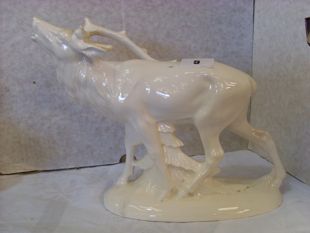 Sitzendorf model of a stag.