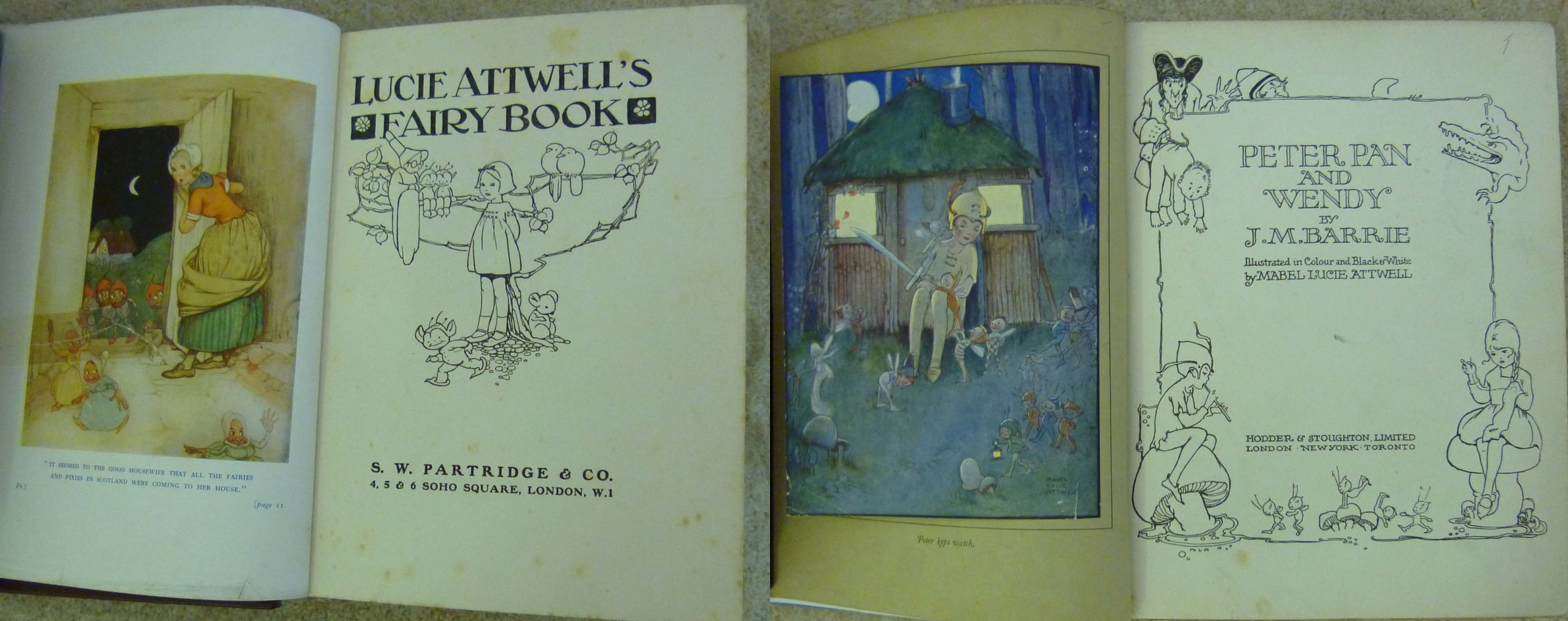 Attwell (Lucie) - Lucie Attwell's fairy book, with twelve colour illustrations by Lucie Attwell,