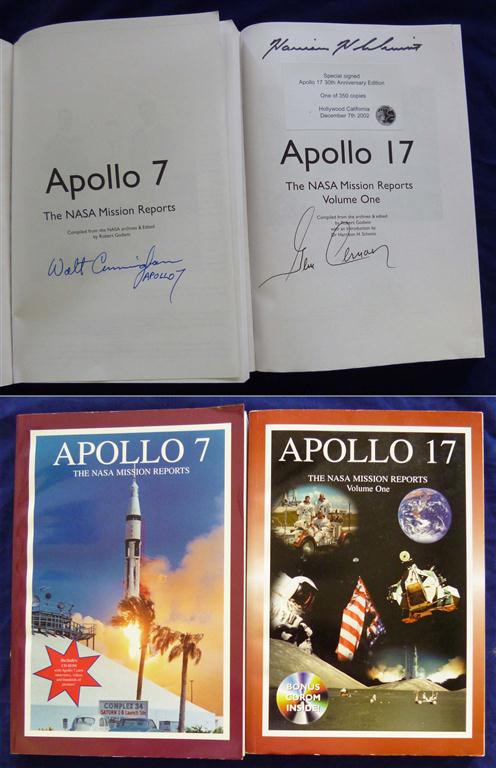 Godwin (Robert) - Apollo 7, The NASA Mission Reports, signed by Walt Cunningham Of Apollo 7,