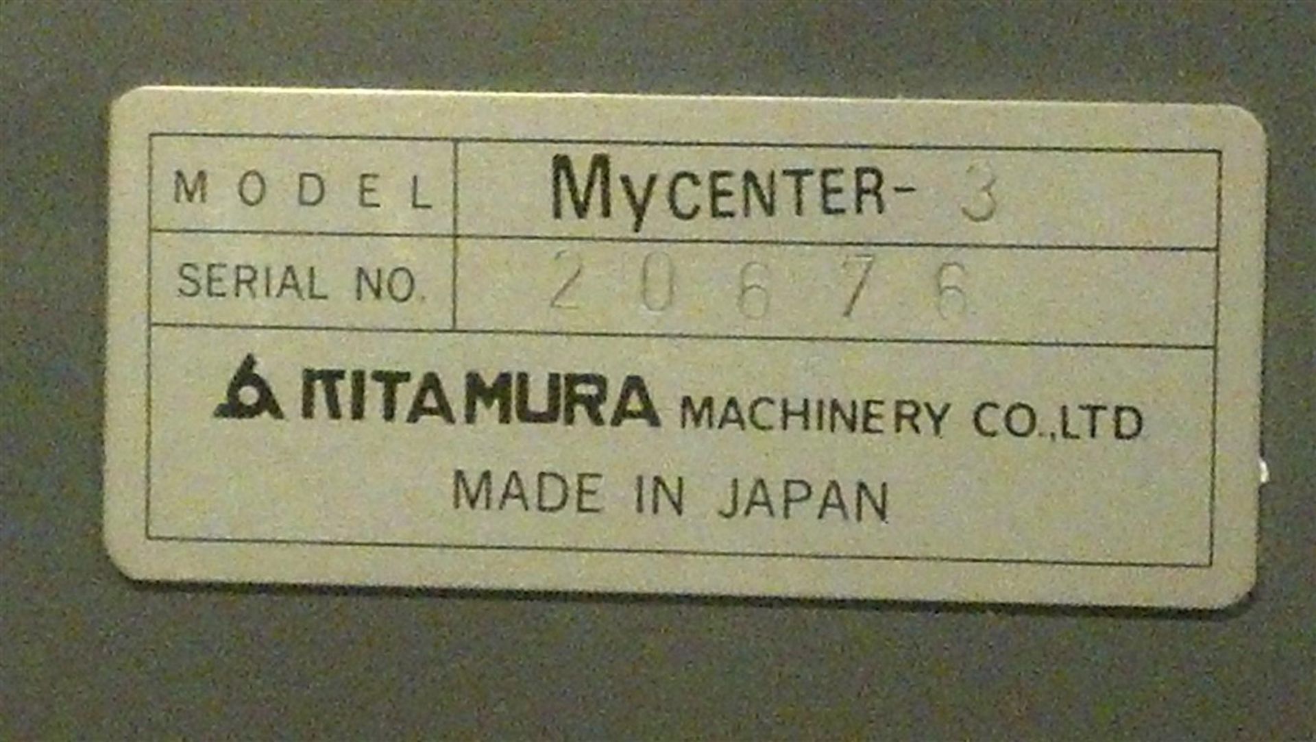 1987 Kitamura Mycenter 3 (Zip Code Location: 60143) - Image 2 of 5