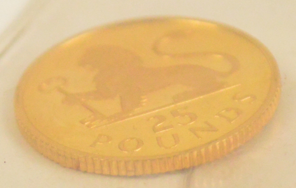 An Elizabeth II £25 coin, Gibraltar, 1975. - Image 2 of 2
