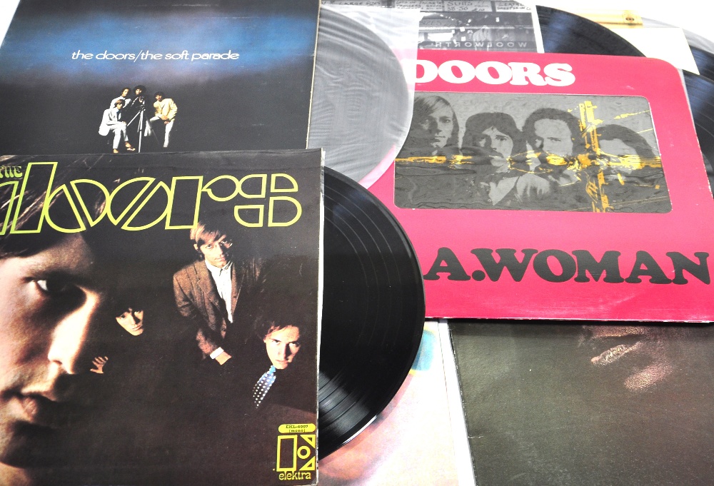 A box of LPs including The Doors etc. A full list is available with this lot.